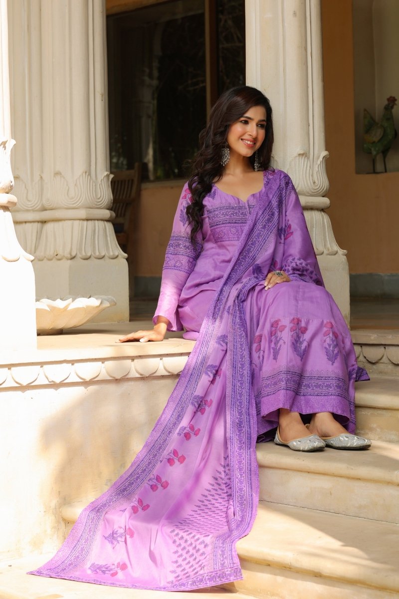 PAYAL Muslin Flared Suit Set - Payal