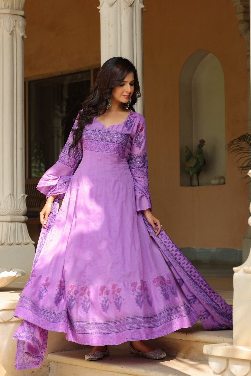 PAYAL Muslin Flared Suit Set - Payal