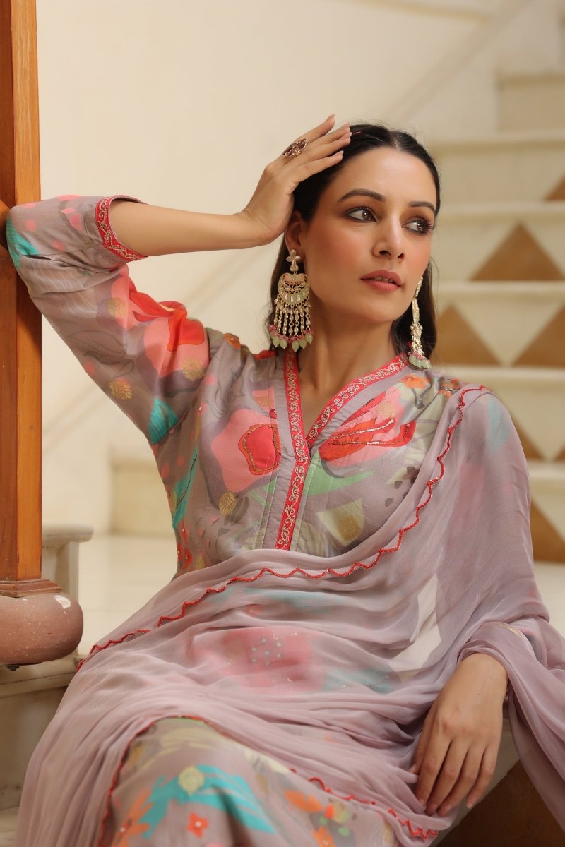 PAYAL Muslin Silk Printed Suit Set - Payal