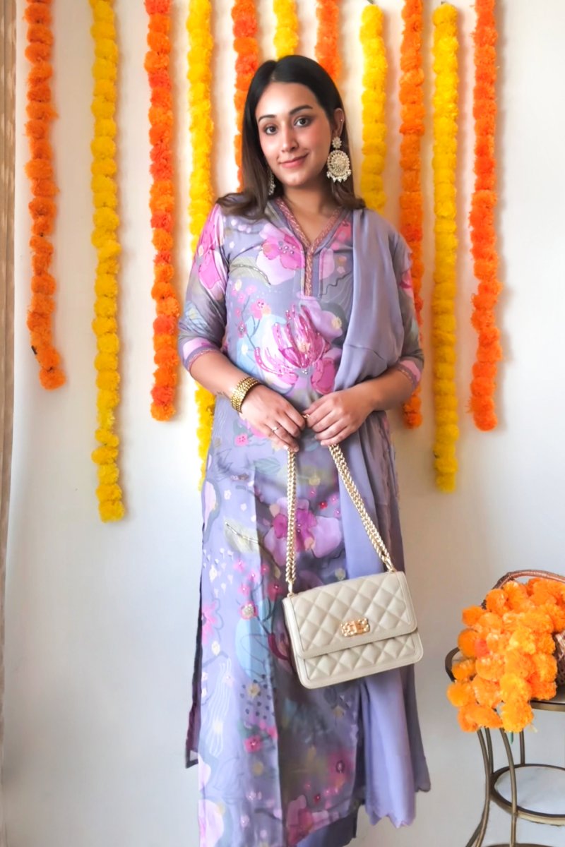 PAYAL Muslin Silk Printed Suit Set - Payal