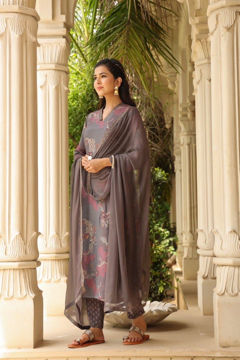 PAYAL Printed Aline Suit Set - Payal