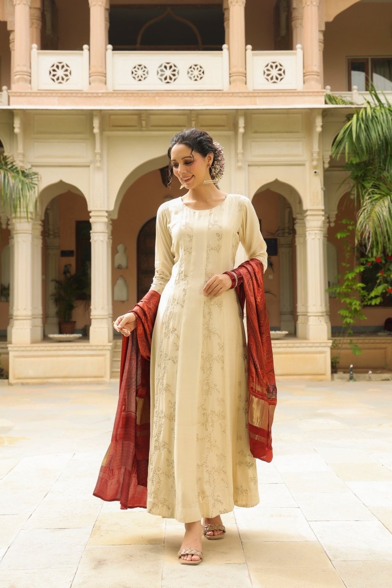 PAYAL Silk Anarkali Suit Set - Payal