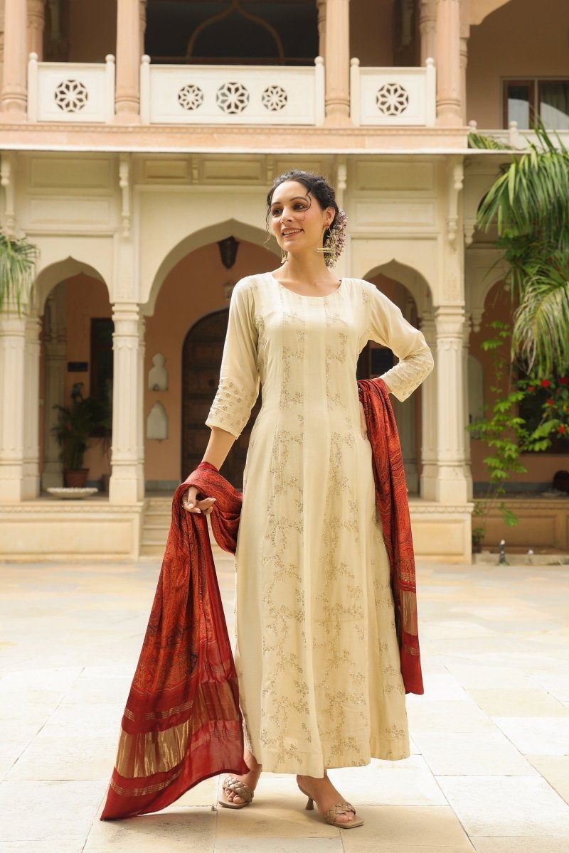 PAYAL Silk Anarkali Suit Set - Payal