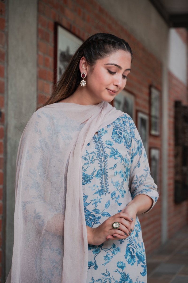 PAYAL Silk Printed Co-ord Suit Set - Payal