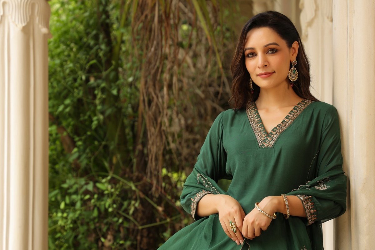 PAYAL Viscose Muslin Aline Suit Set - Payal