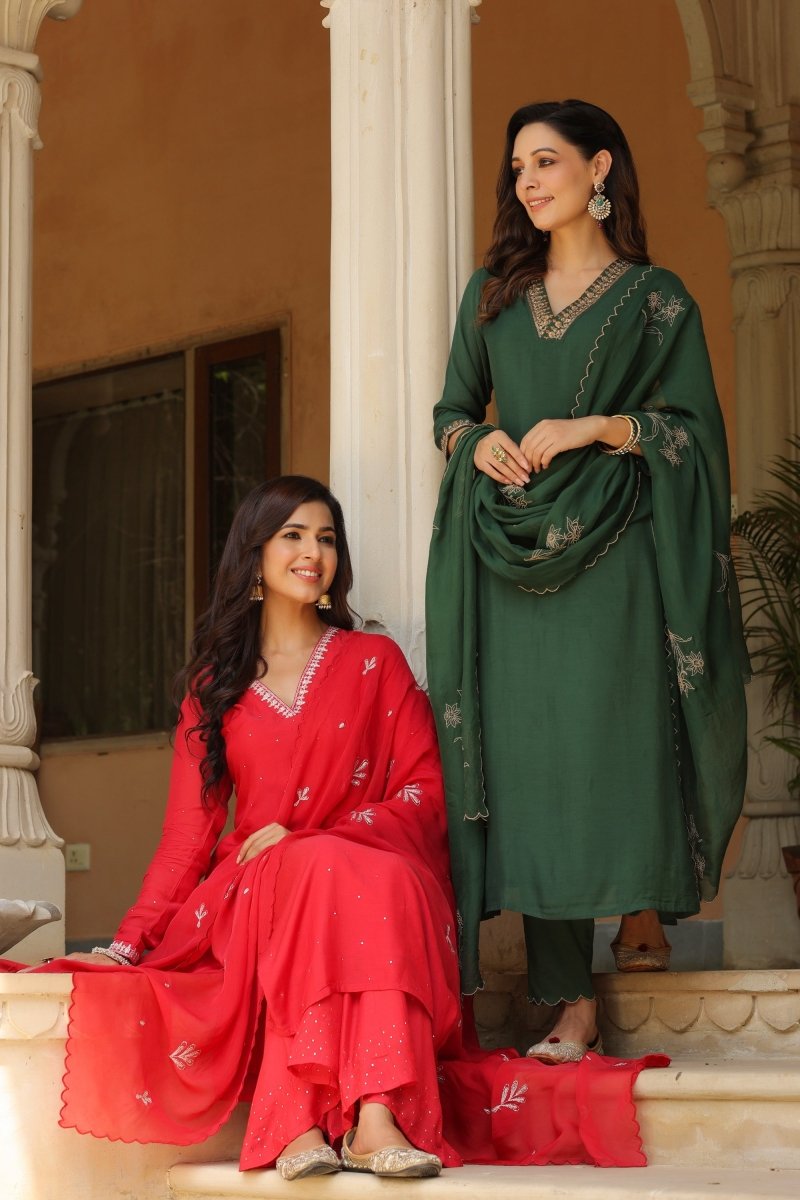 PAYAL Viscose Muslin Aline Suit Set - Payal