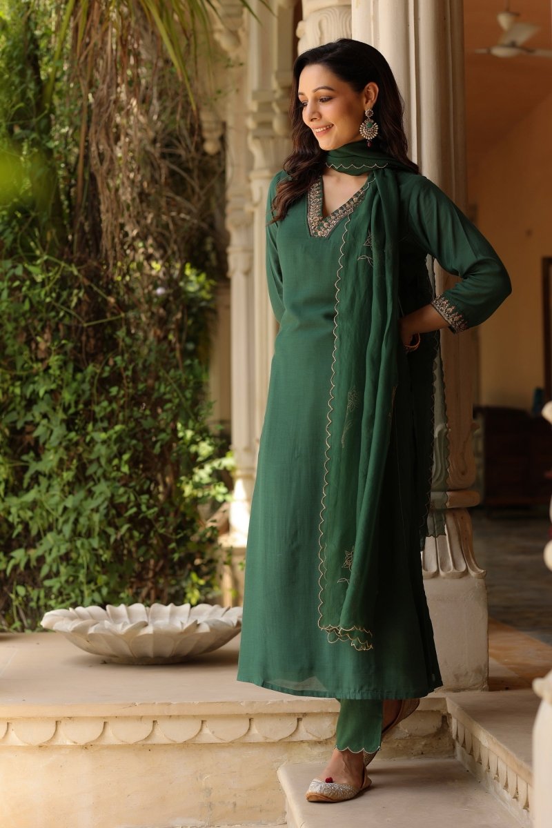 PAYAL Viscose Muslin Aline Suit Set - Payal