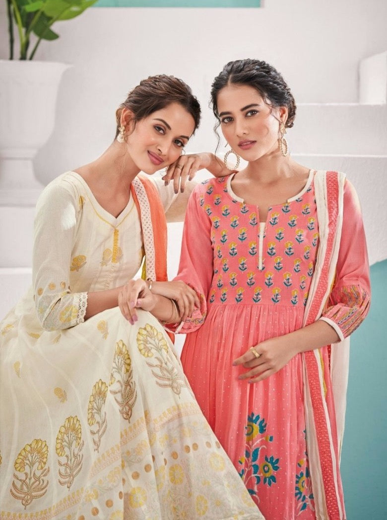 Pink Flair Suit Set - Payal