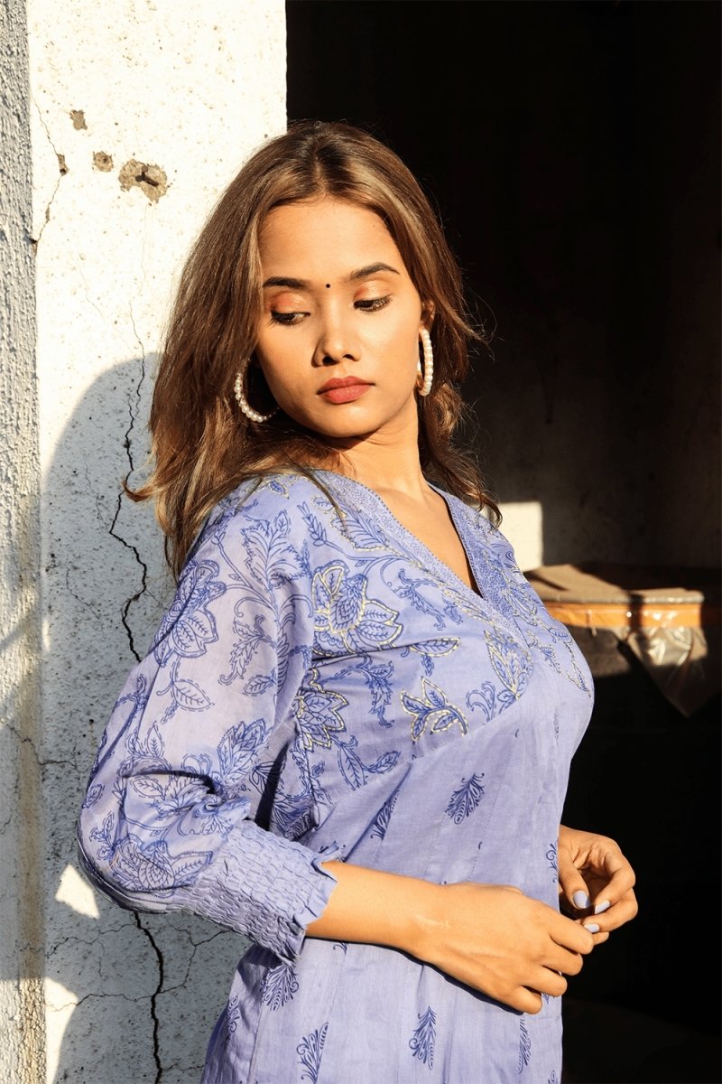 Printed Lavender Alia Kurta - Payal