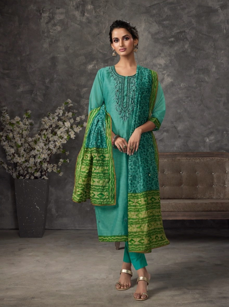 Rama Cotton Straight Suit Set - Payal