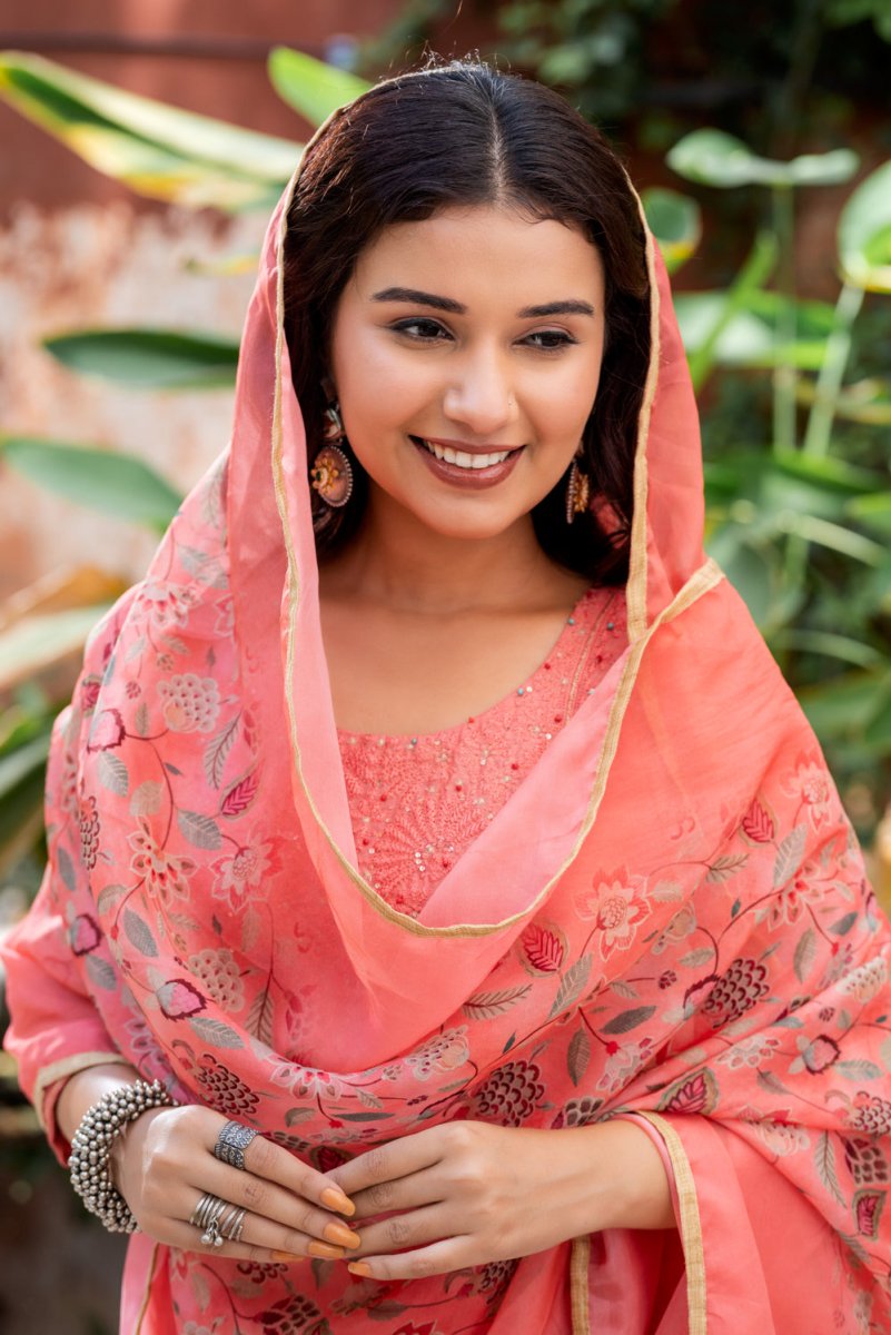 Viscose Jute Khat Suit Set - Payal