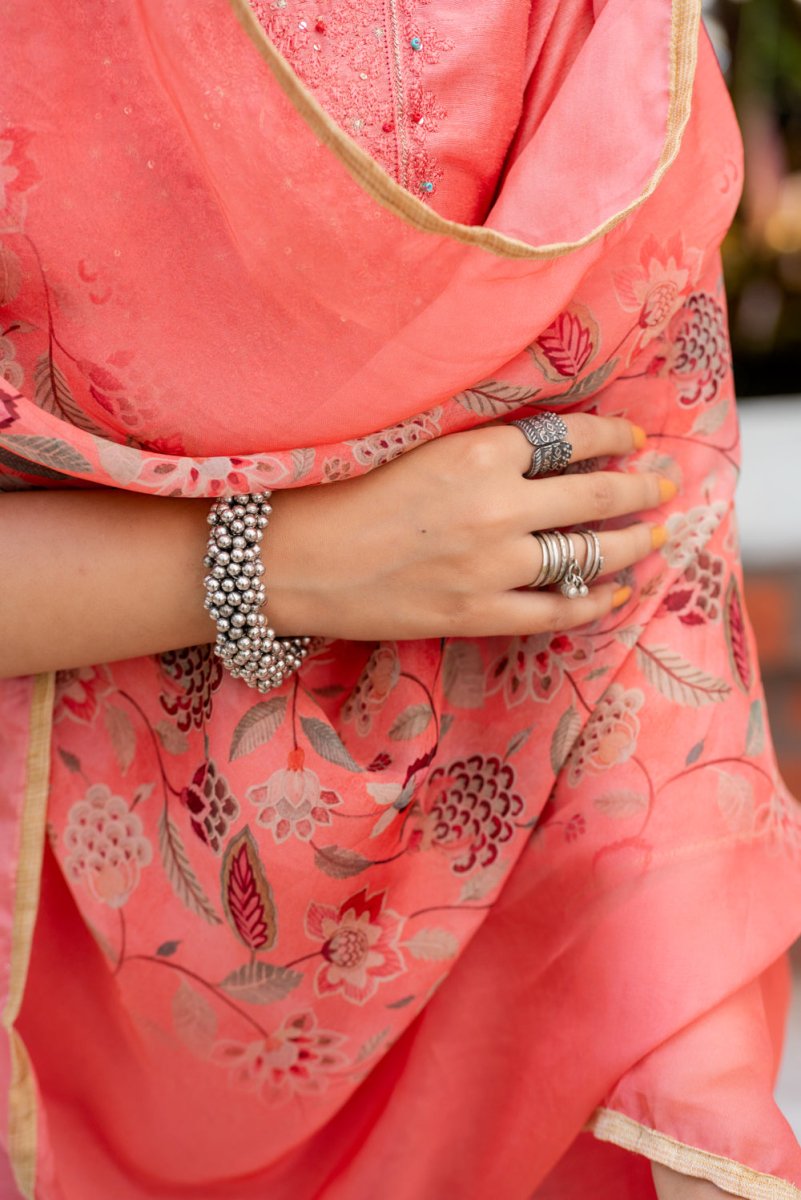 Viscose Jute Khat Suit Set - Payal