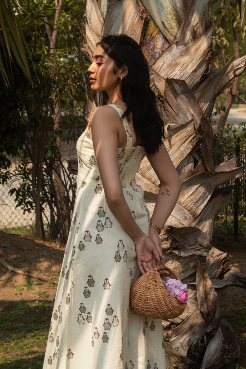 White buttoned Aline kurti - Payal