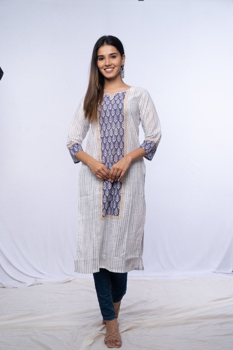 White Casual Kurti - Payal