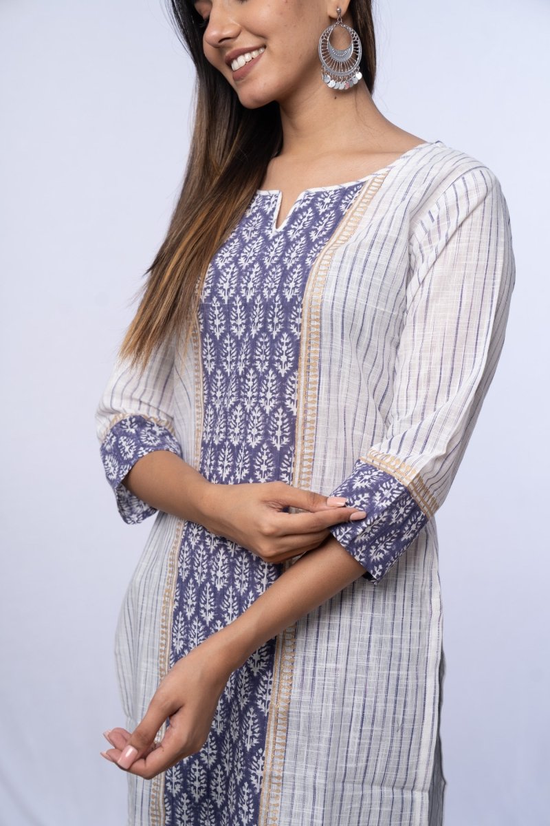 White Casual Kurti - Payal