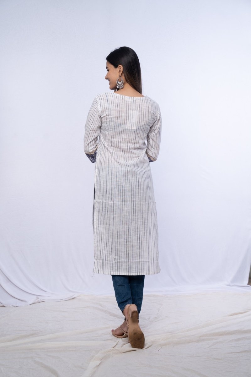 White Casual Kurti - Payal