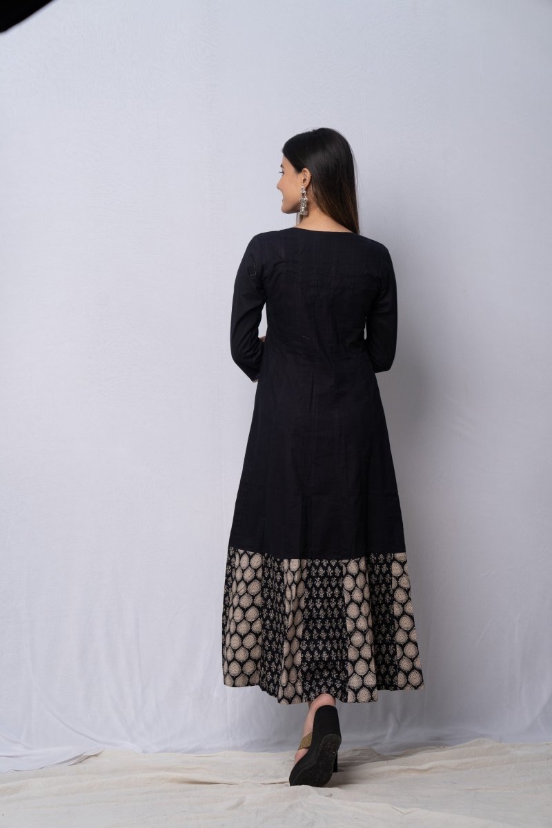 WOK Ajrakh Printed Kurta Dress - Payal