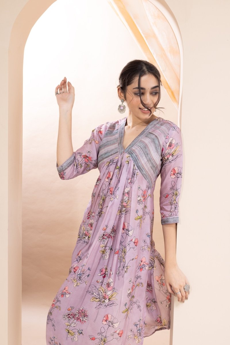 WOK Aline Printed Kurta Set - Payal