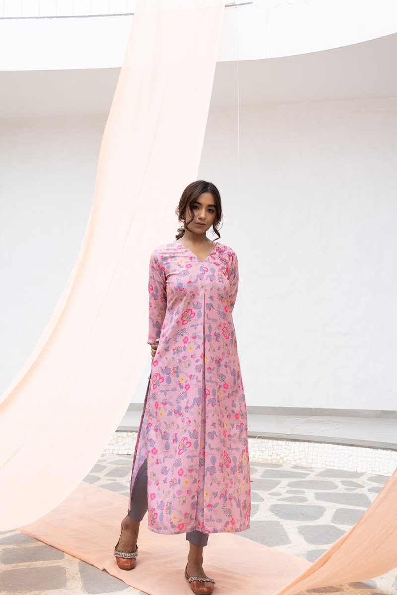 WOK Box Pleated Kurta - Payal