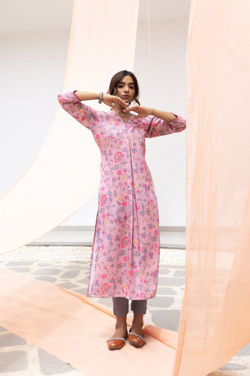 WOK Box Pleated Kurta - Payal