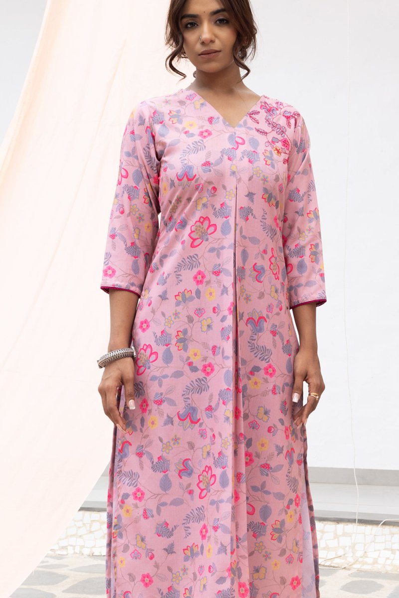 WOK Box Pleated Kurta - Payal