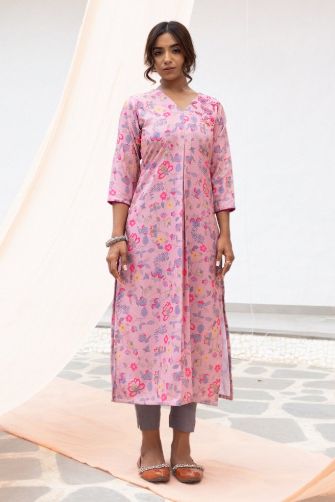 WOK Box Pleated Kurta - Payal