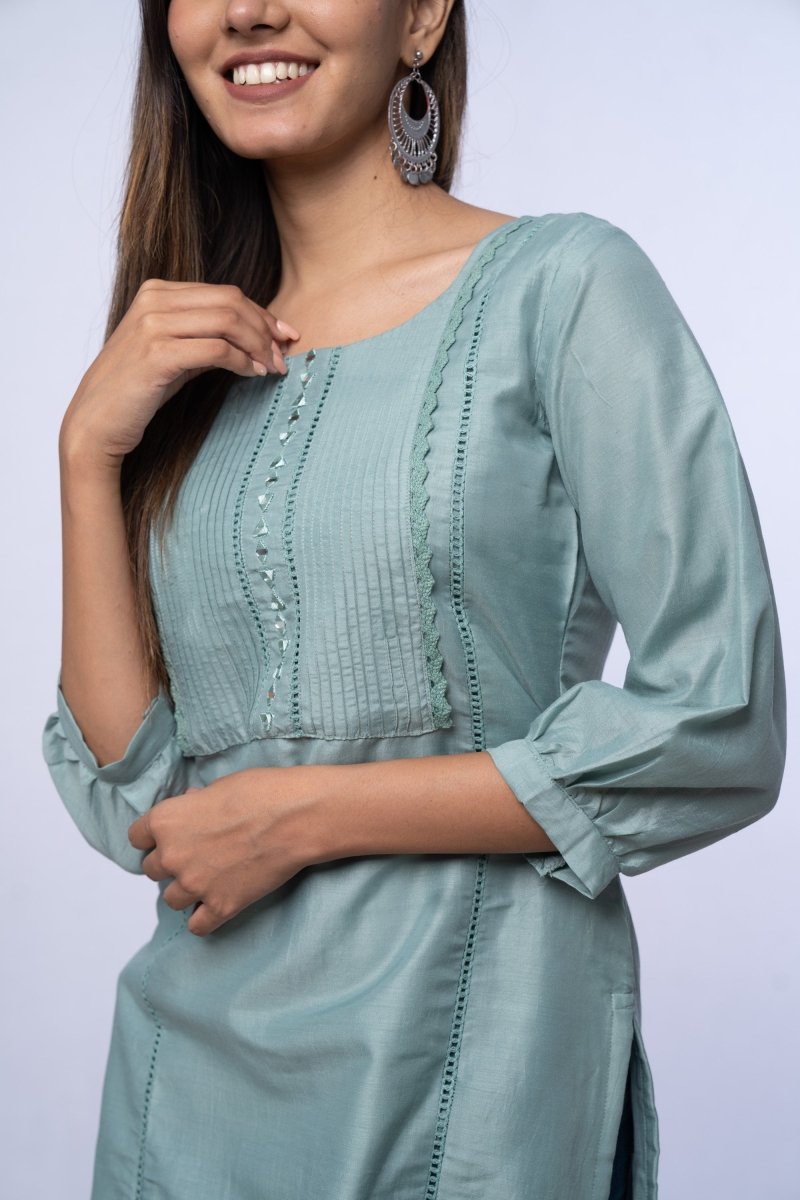 WOK Casual Solid Kurta - Payal