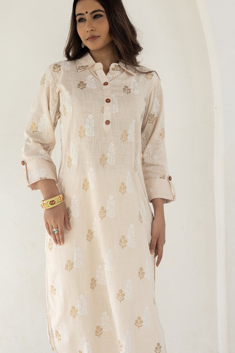 WOK Casual Straight Kurti Top - Payal