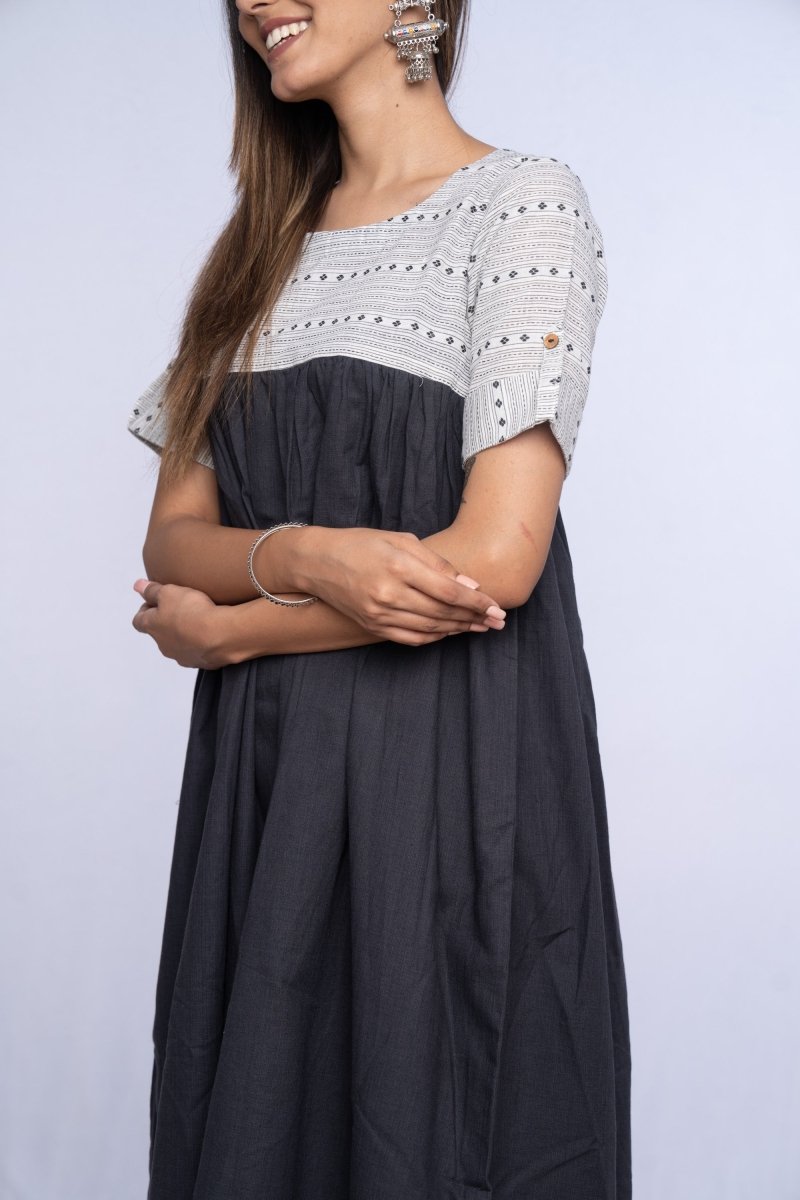 WOK Cotton Dobby Dress - Payal