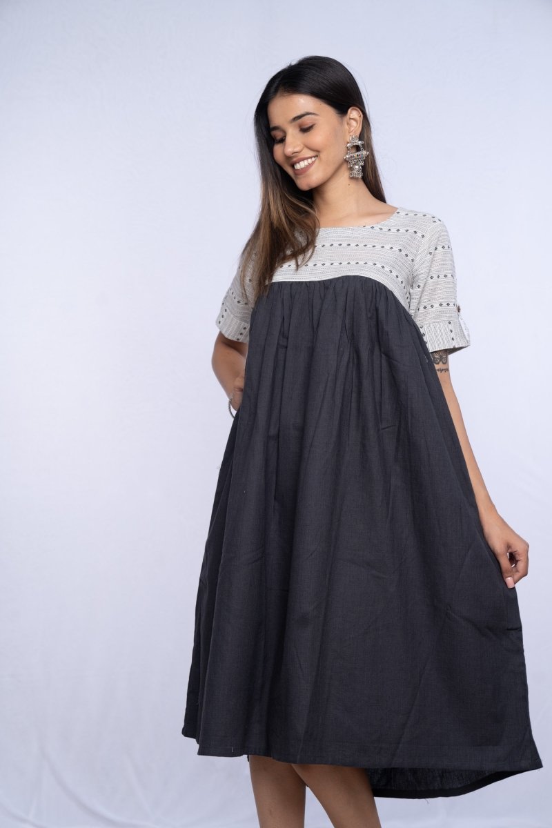 WOK Cotton Dobby Dress - Payal