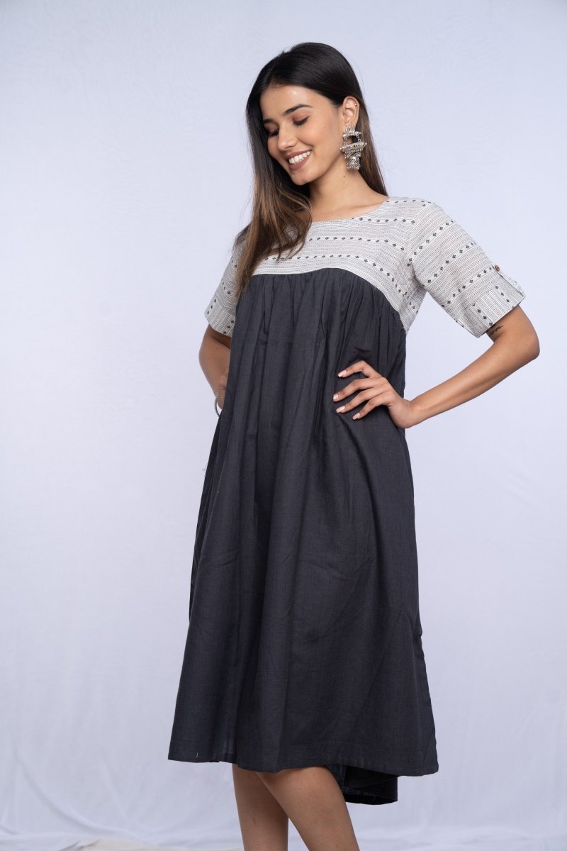 WOK Cotton Dobby Dress - Payal