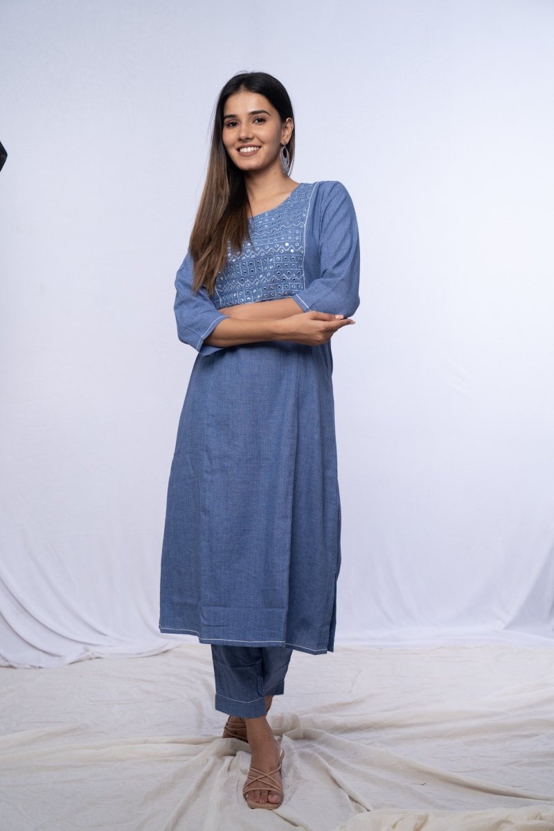 WOK Cotton Linen Co-ord Set - Payal