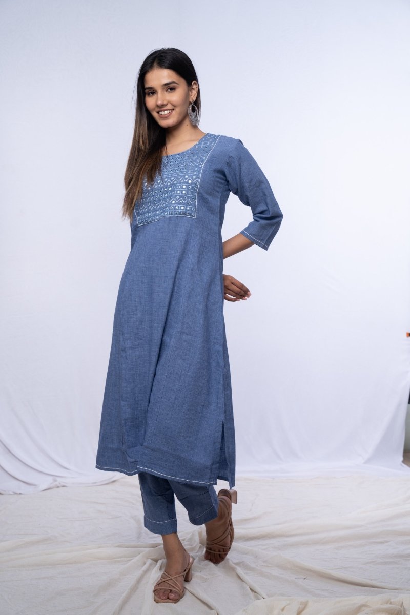 WOK Cotton Linen Co-ord Set - Payal
