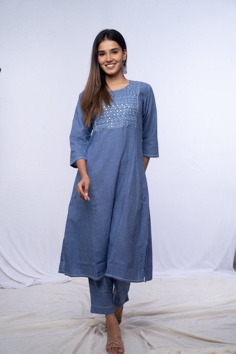 WOK Cotton Linen Co-ord Set - Payal