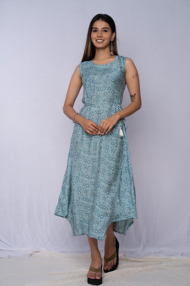 WOK Floral printed Kurti Dress - Payal