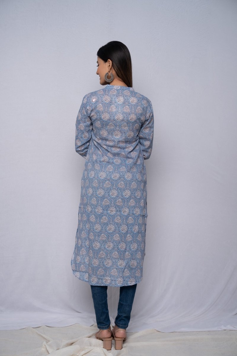 WOK Jaipuri Printed Kurta - Payal