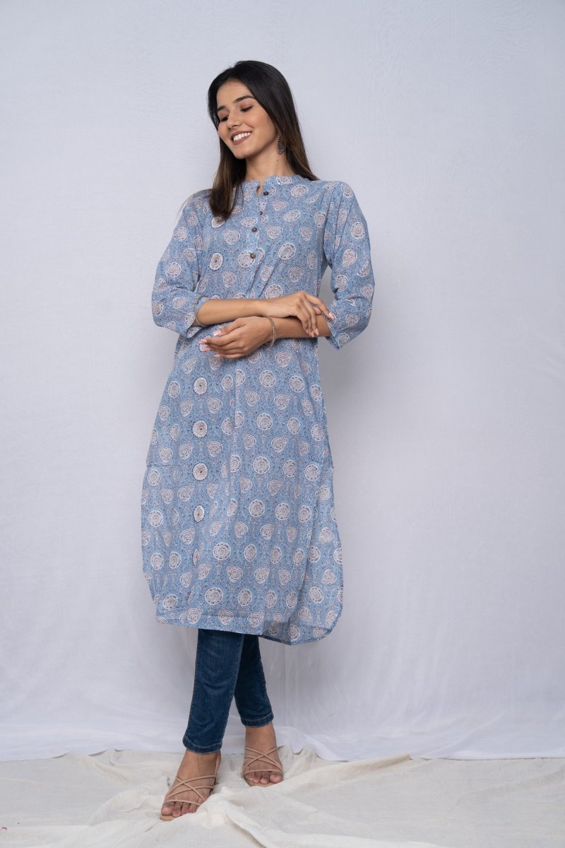 WOK Jaipuri Printed Kurta - Payal