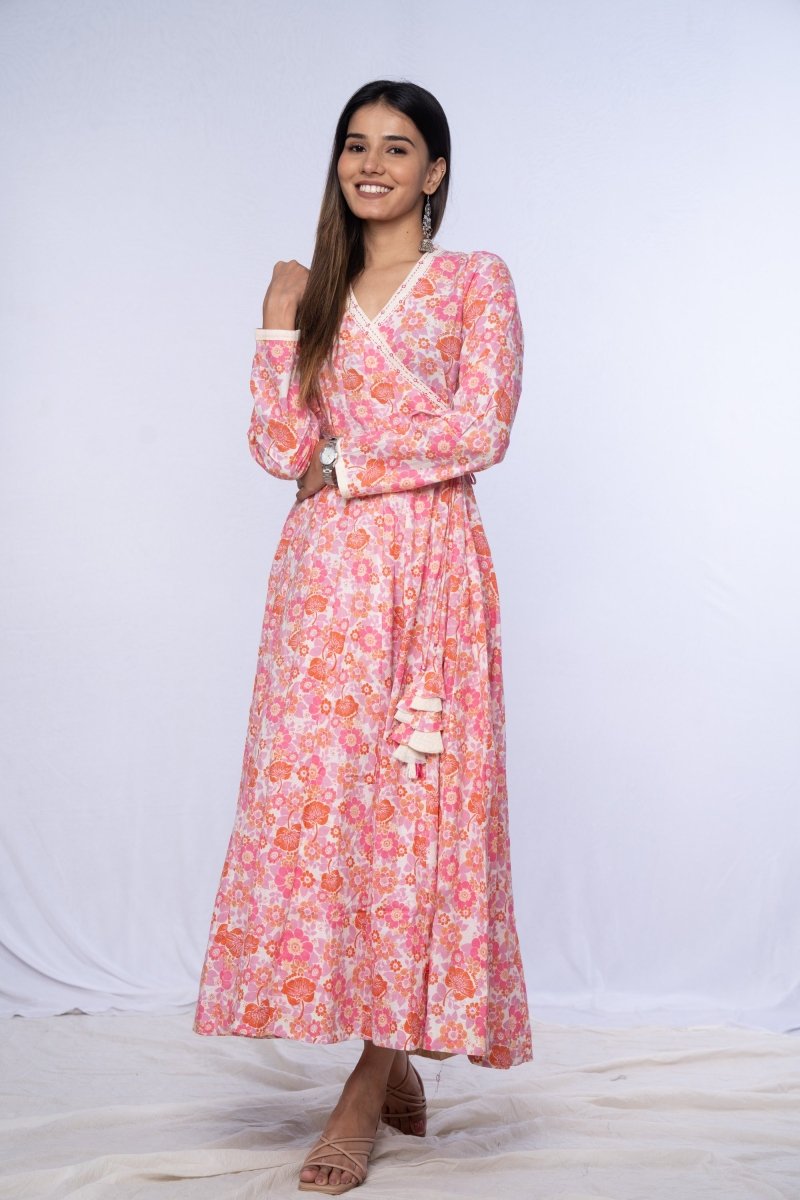 WOK Kalidar Angrakha Dress - Payal