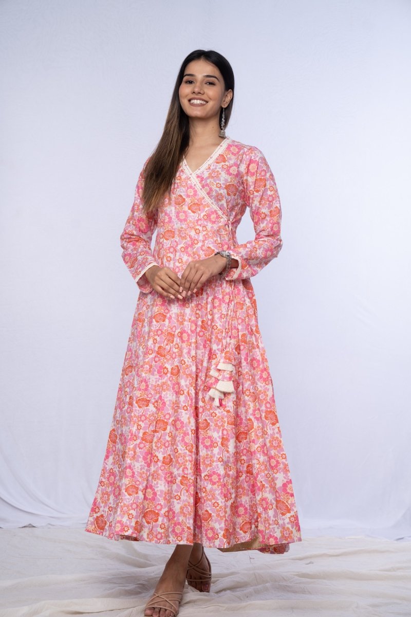 WOK Kalidar Angrakha Dress - Payal