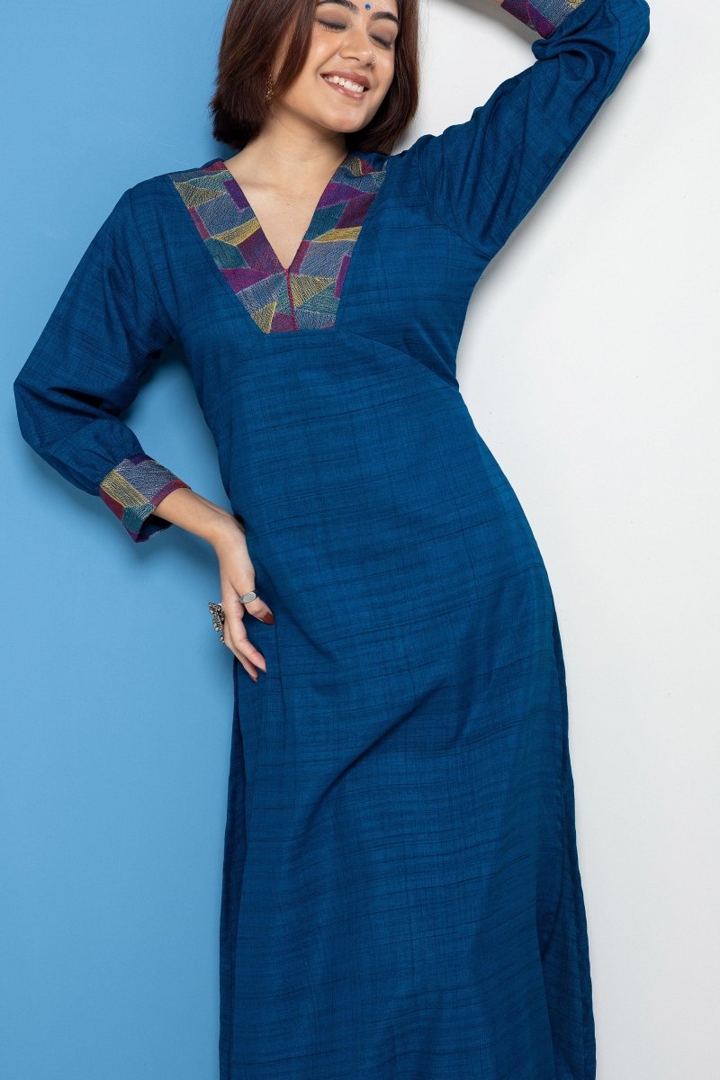 WOK Multicolor Embroidered Kurta Set - Payal