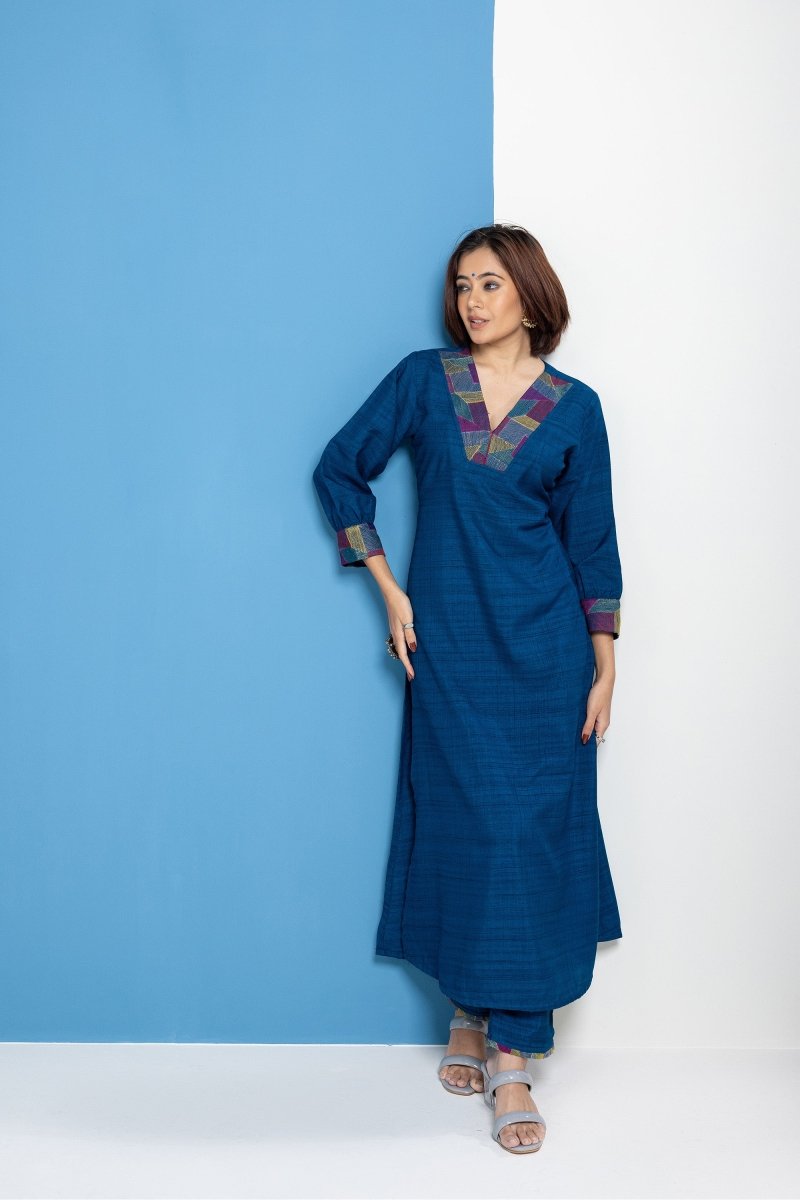 WOK Multicolor Embroidered Kurta Set - Payal