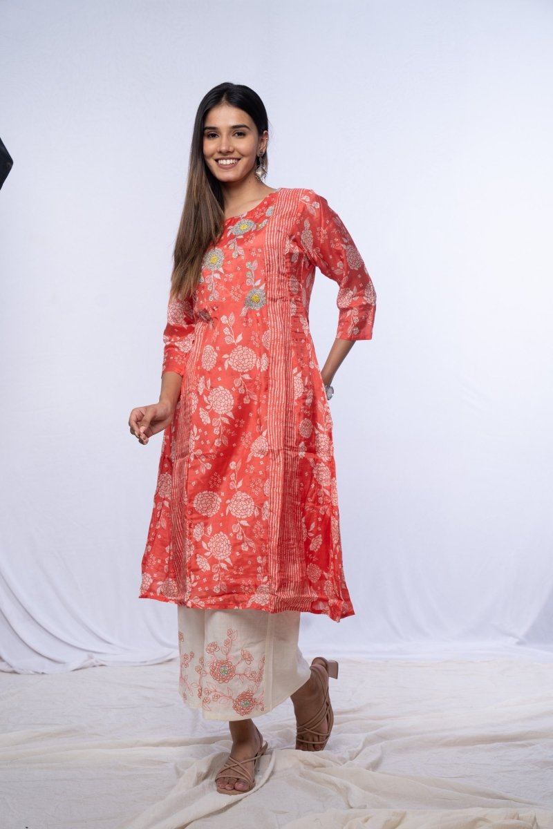 WOK Muslin Festive Kurta Set - Payal