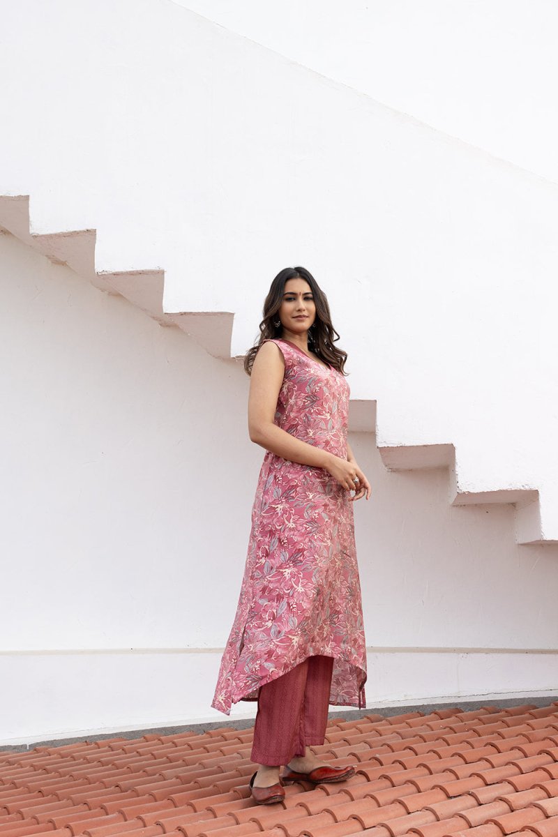 WOK Muslin Printed Kurta Set - Payal