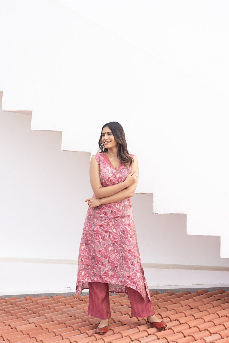 WOK Muslin Printed Kurta Set - Payal