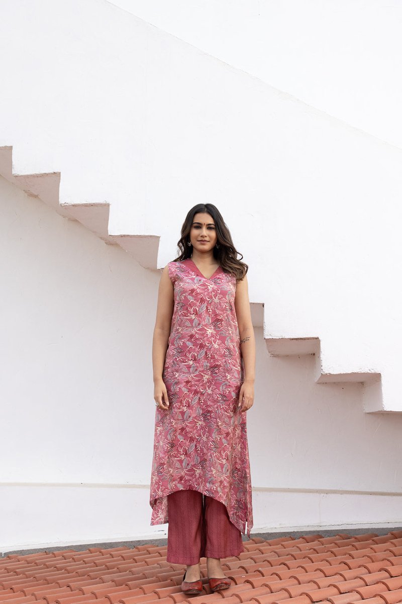 WOK Muslin Printed Kurta Set - Payal