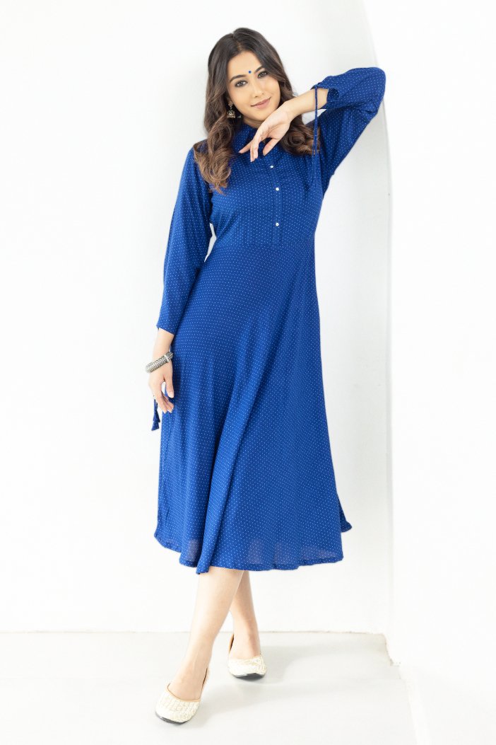 WOK Polka Dot Dress with Collar - Payal