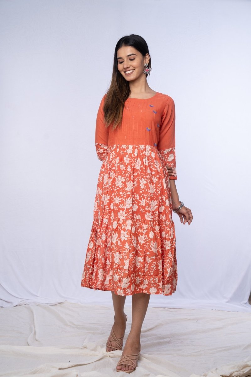 WOK Printed Aline Kurti - Payal