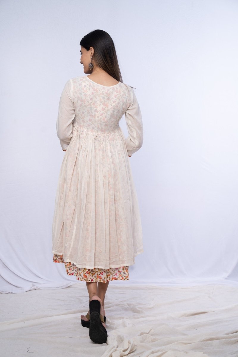 WOK Printed Mulmul Kurti Dress - Payal