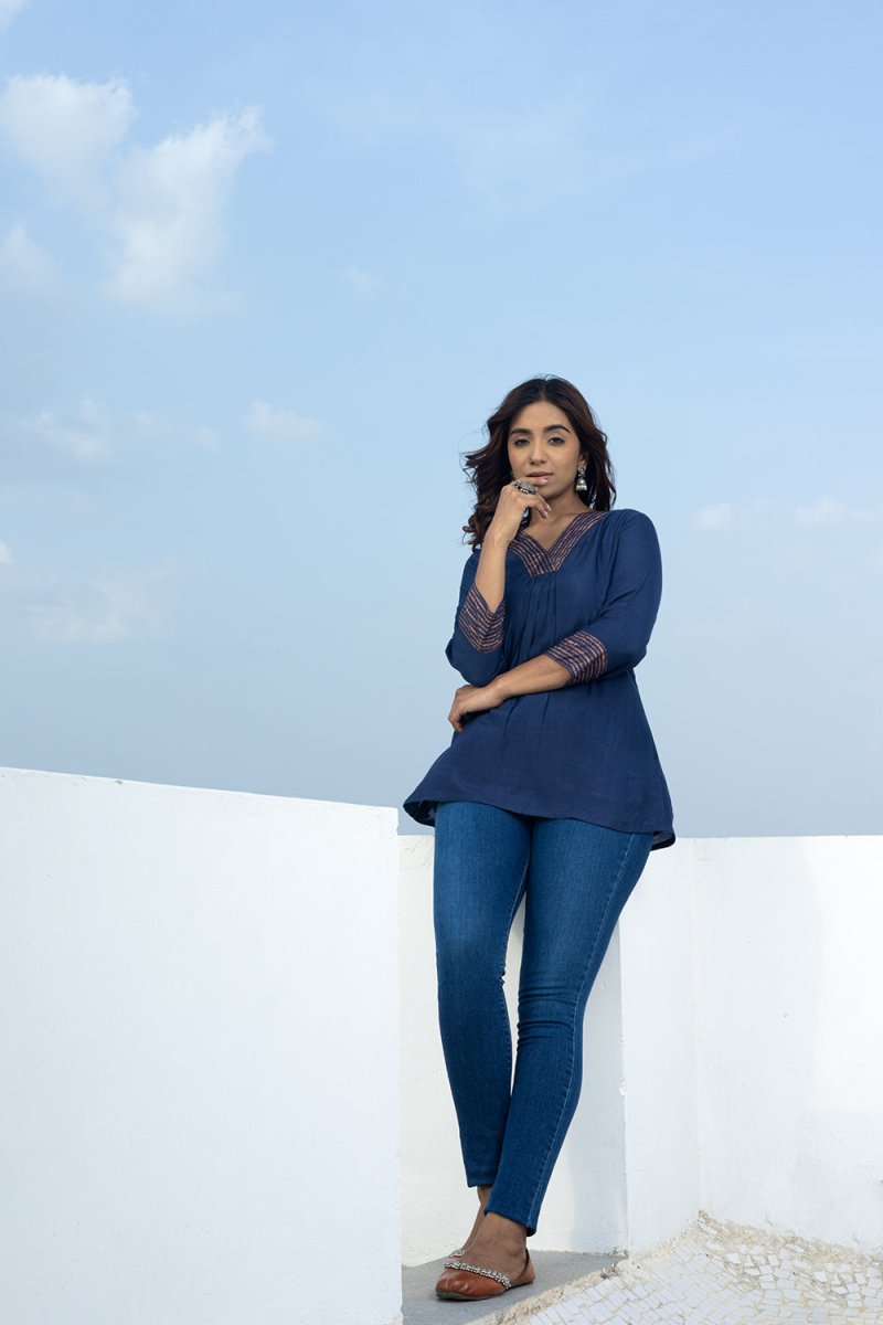 WOK Solid to Print Short Top - Payal