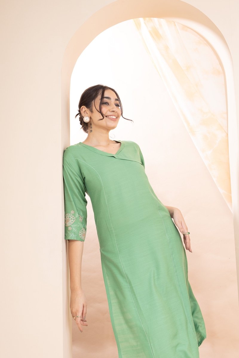 WOK Straight Casual Kurta Set - Payal